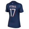 Paris Saint-Germain 2023-24 Vitinha 17 Hjemme - Dame Fotballdrakt